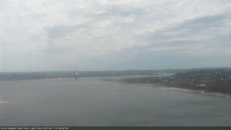 Lake Travis webcam, April 17, 2021 1:45 PM CT