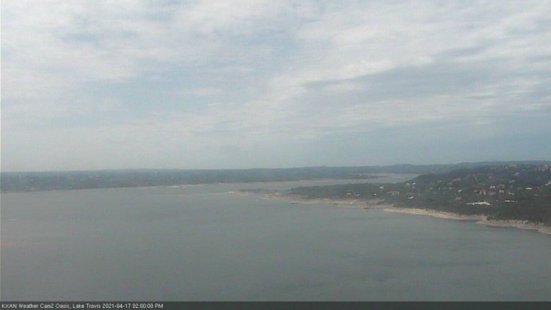 Lake Travis webcam, April 17, 2021 2:00 PM CT