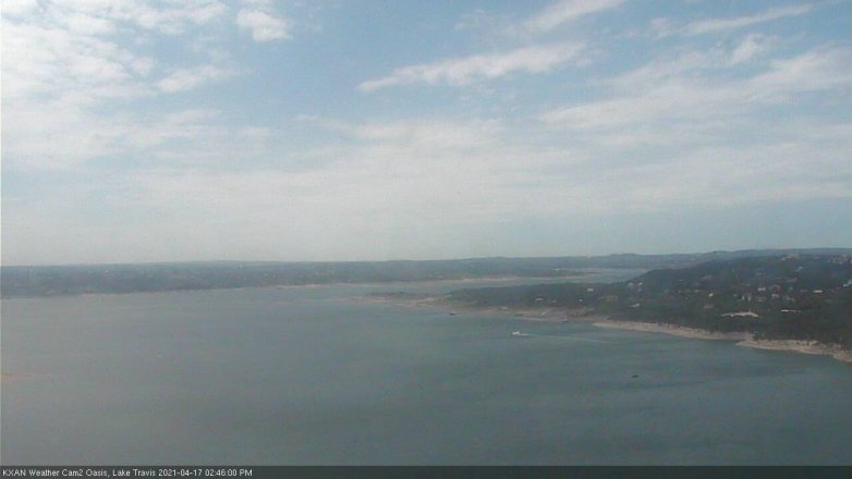 Lake Travis webcam, April 17, 2021 2:45 PM CT