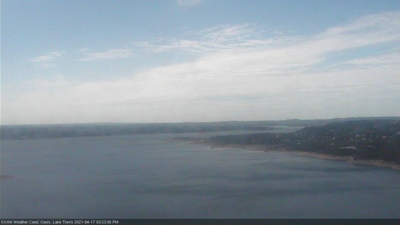 Lake Travis webcam, April 17, 2021 3:25 PM CT