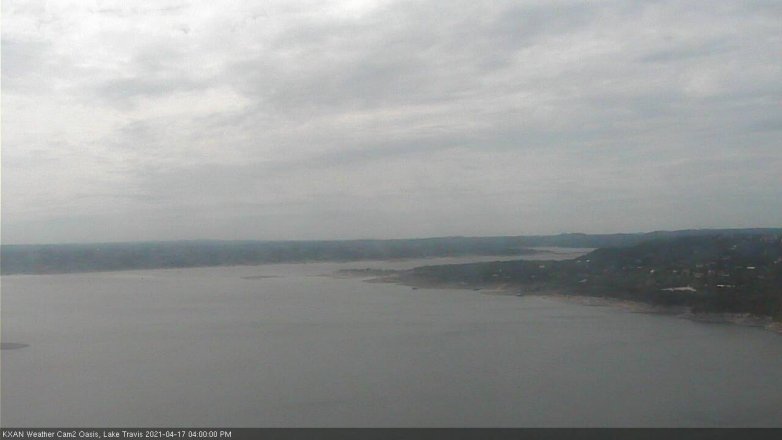 Lake Travis webcam, April 17, 2021 4:00 PM CT