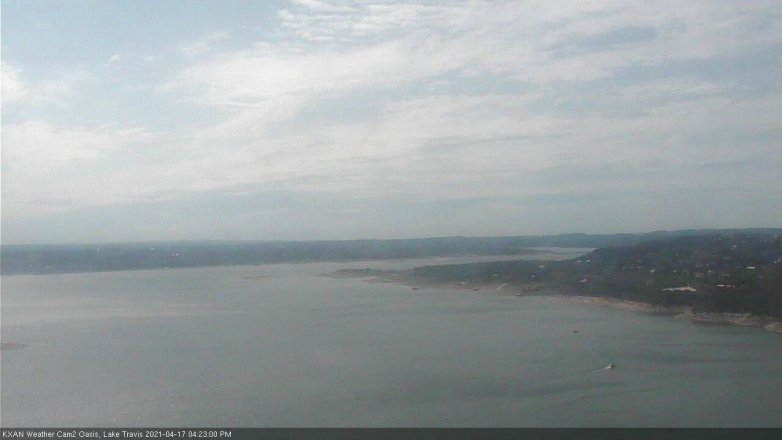 Lake Travis webcam, April 17, 2021 4:25 PM CT