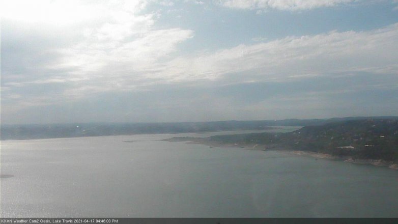 Lake Travis webcam, April 17, 2021 4:45 PM CT