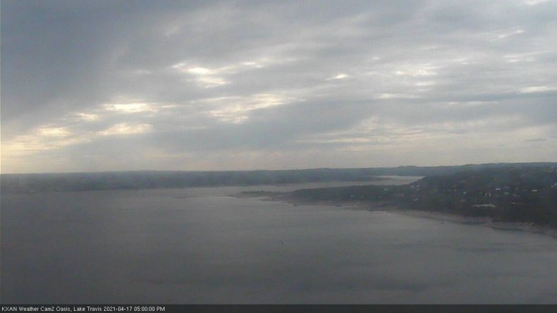 Lake Travis webcam, April 17, 2021 5:00 PM CT