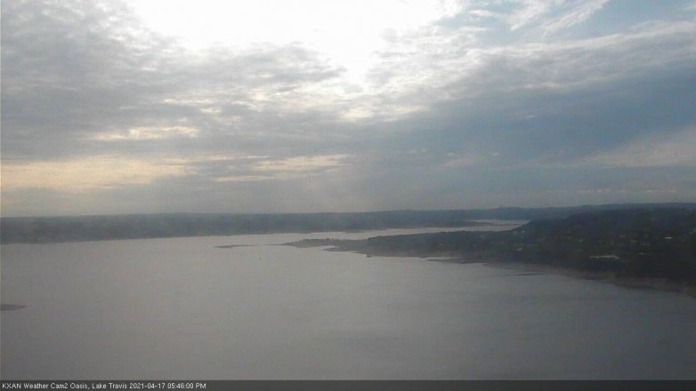 Lake Travis webcam, April 17, 2021 5:45 PM CT