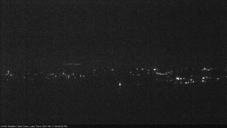 Lake Travis webcam, April 17, 2021 8:45 PM CT