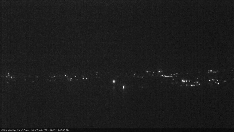 Lake Travis webcam, April 17, 2021 10:45 PM CT