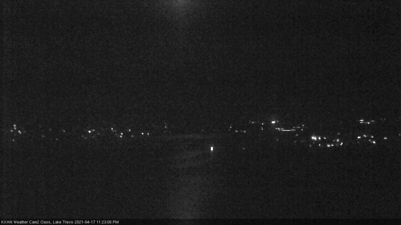 Lake Travis webcam, April 17, 2021 11:25 PM CT