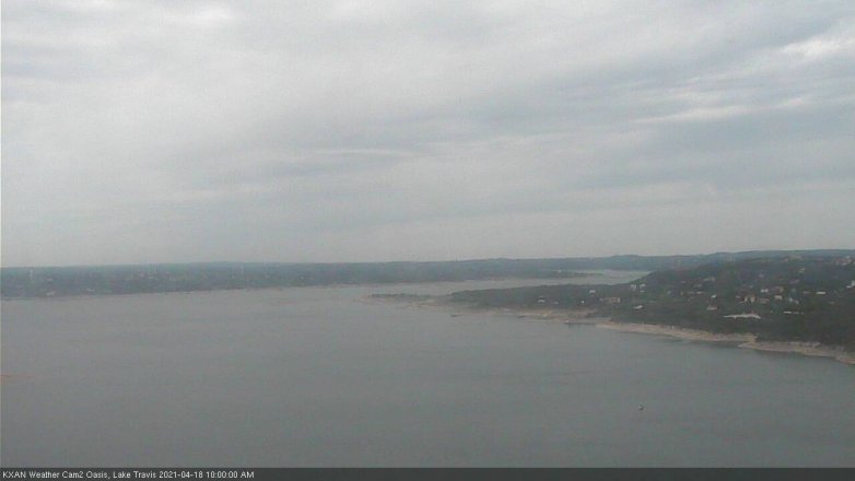 Lake Travis webcam, April 18, 2021 10:00 AM CT