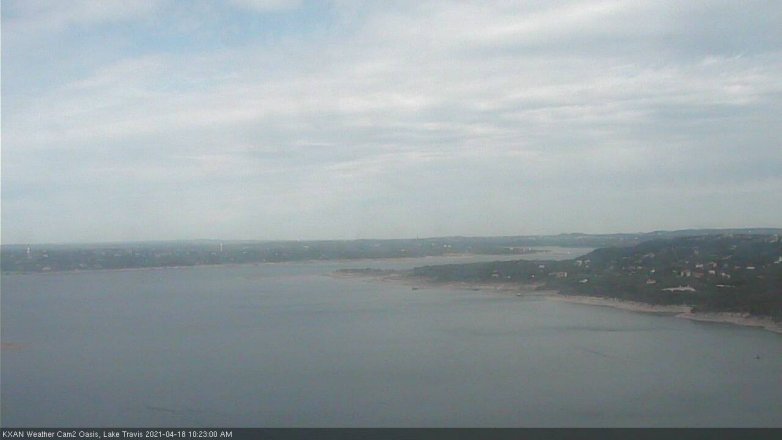 Lake Travis webcam, April 18, 2021 10:25 AM CT