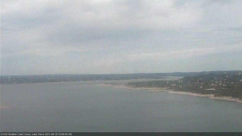 Lake Travis webcam, April 18, 2021 10:45 AM CT