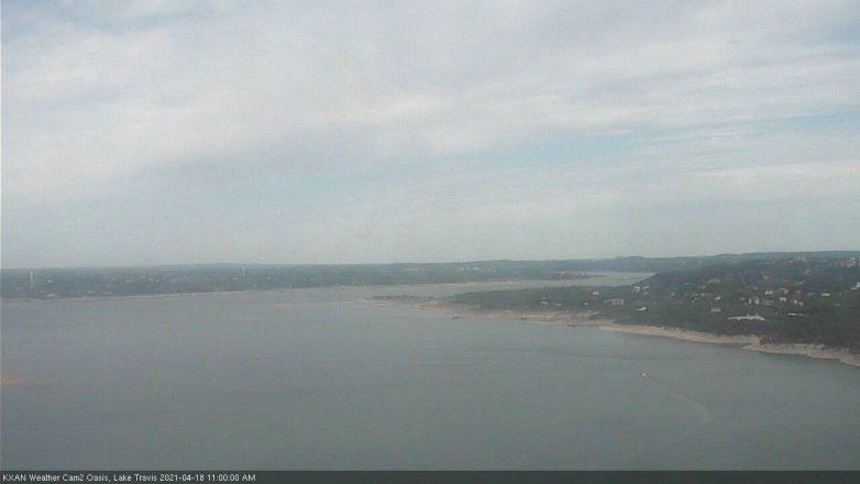 Lake Travis webcam, April 18, 2021 11:00 AM CT