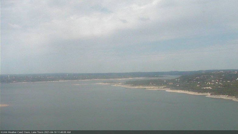 Lake Travis webcam, April 18, 2021 11:45 AM CT