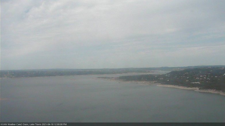 Lake Travis webcam, April 18, 2021 12:00 PM CT