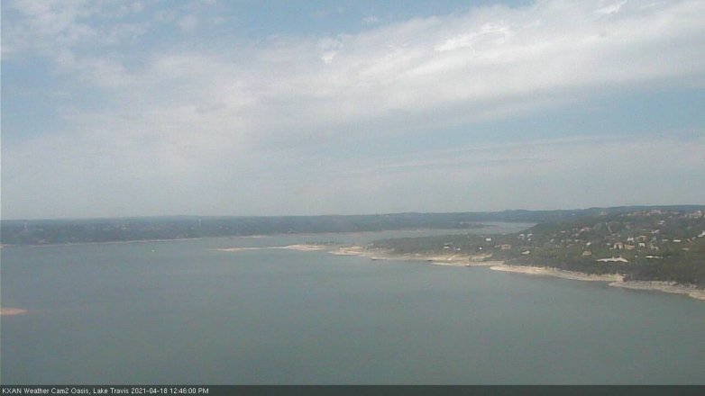 Lake Travis webcam, April 18, 2021 12:45 PM CT
