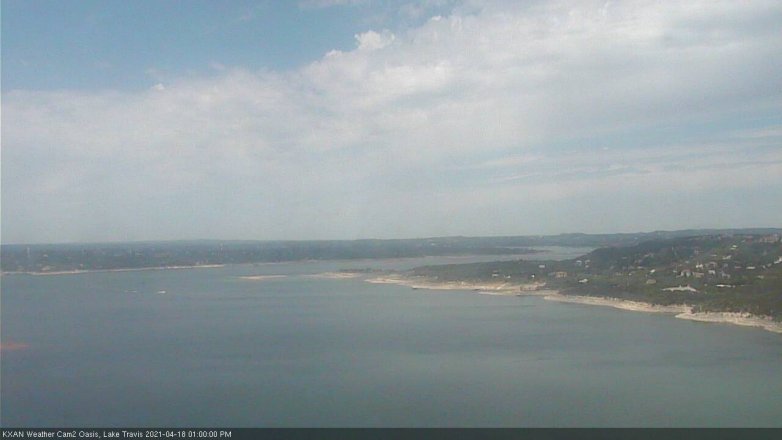 Lake Travis webcam, April 18, 2021 1:00 PM CT