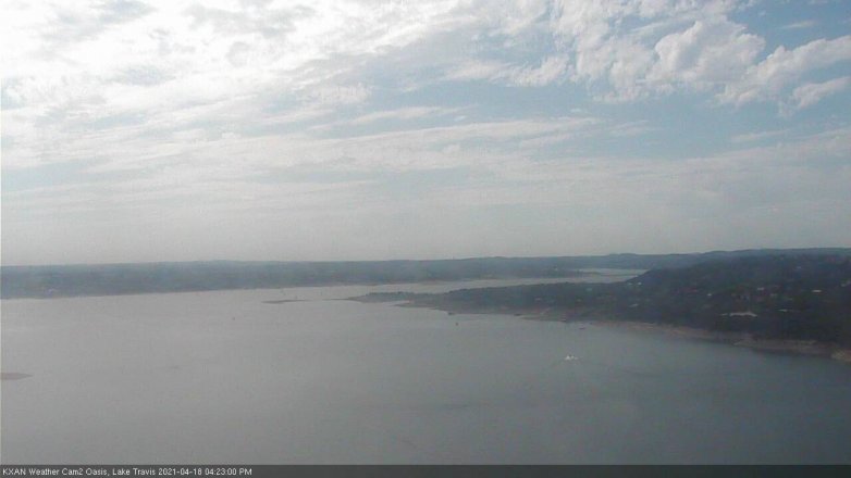 Lake Travis webcam, April 18, 2021 4:25 PM CT