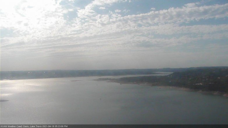 Lake Travis webcam, April 18, 2021 5:25 PM CT