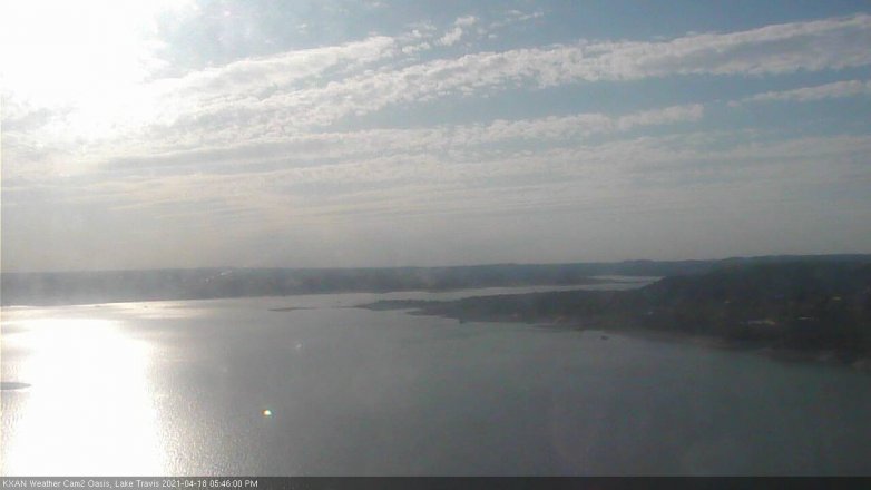 Lake Travis webcam, April 18, 2021 5:45 PM CT