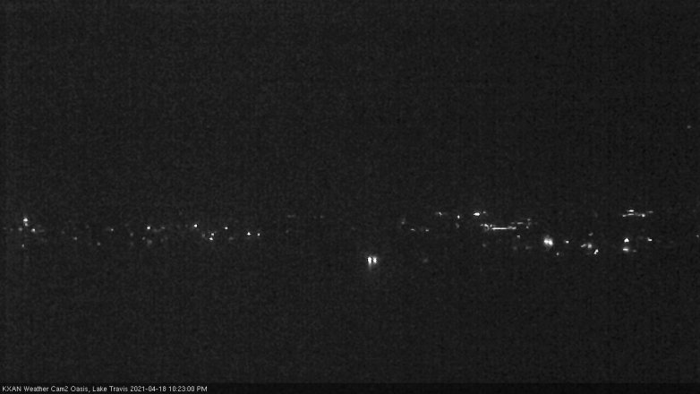 Lake Travis webcam, April 18, 2021 10:25 PM CT