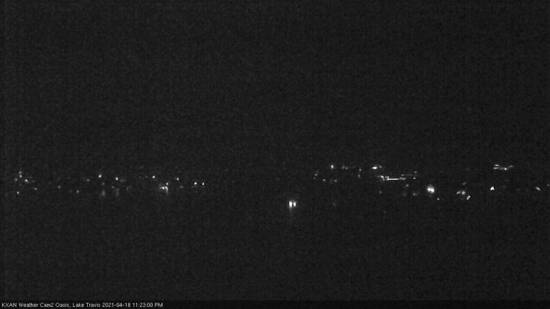 Lake Travis webcam, April 18, 2021 11:25 PM CT