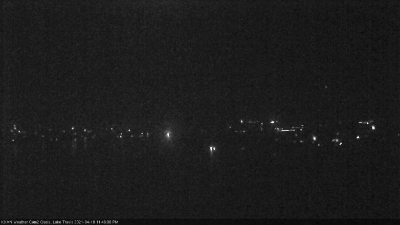 Lake Travis webcam, April 18, 2021 11:45 PM CT