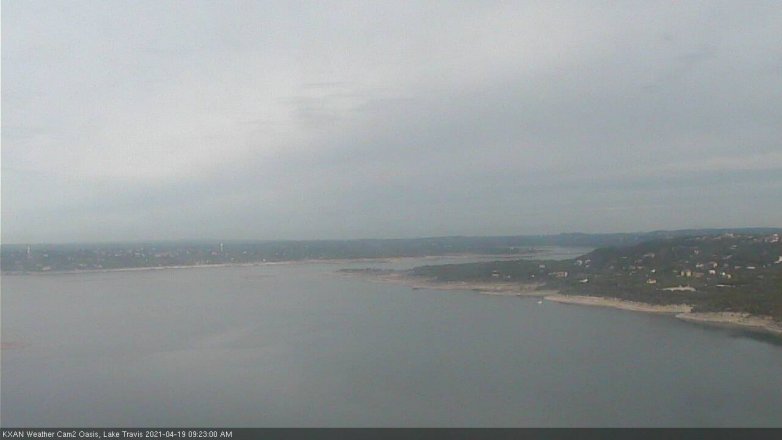Lake Travis webcam, April 19, 2021 9:25 AM CT