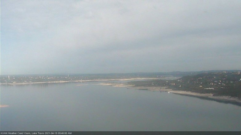 Lake Travis webcam, April 19, 2021 9:45 AM CT