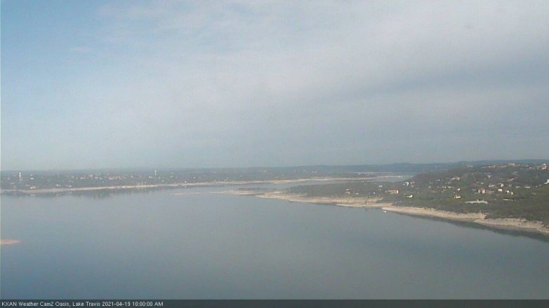 Lake Travis webcam, April 19, 2021 10:00 AM CT