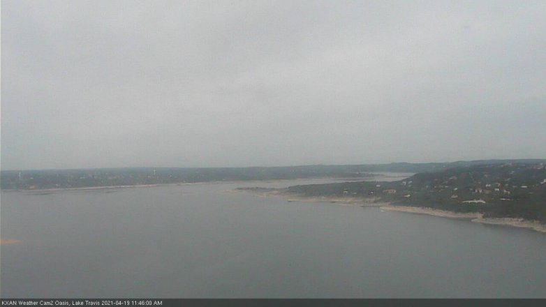 Lake Travis webcam, April 19, 2021 11:45 AM CT