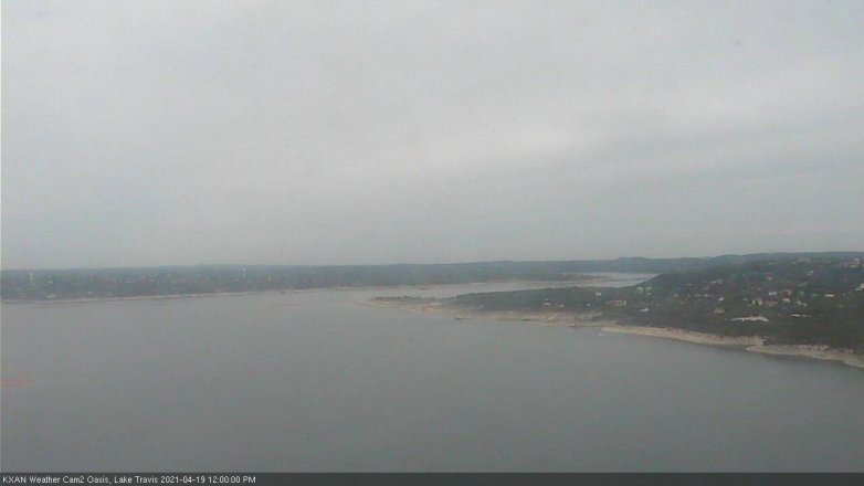 Lake Travis webcam, April 19, 2021 12:00 PM CT