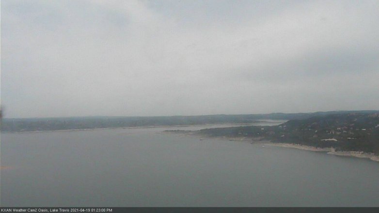 Lake Travis webcam, April 19, 2021 1:25 PM CT
