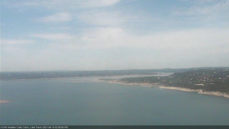 Lake Travis webcam, April 19, 2021 2:00 PM CT