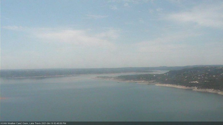 Lake Travis webcam, April 19, 2021 2:45 PM CT