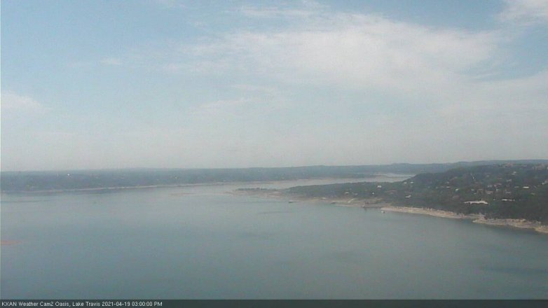 Lake Travis webcam, April 19, 2021 3:00 PM CT