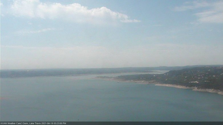 Lake Travis webcam, April 19, 2021 3:25 PM CT