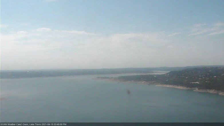 Lake Travis webcam, April 19, 2021 3:45 PM CT