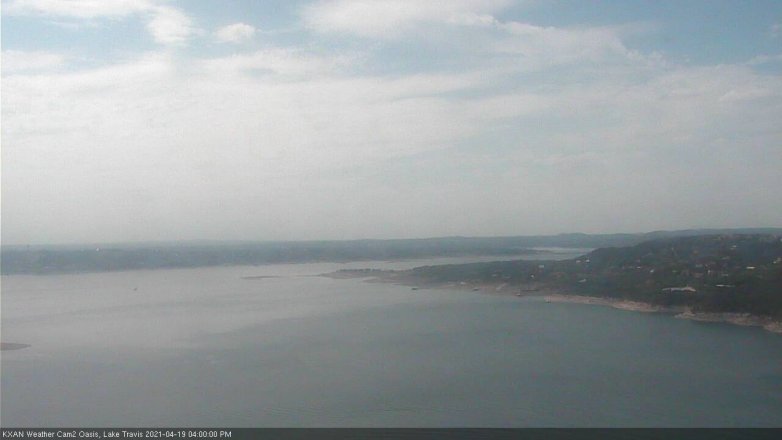 Lake Travis webcam, April 19, 2021 4:00 PM CT