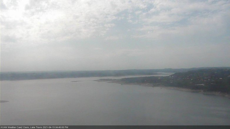 Lake Travis webcam, April 19, 2021 4:45 PM CT