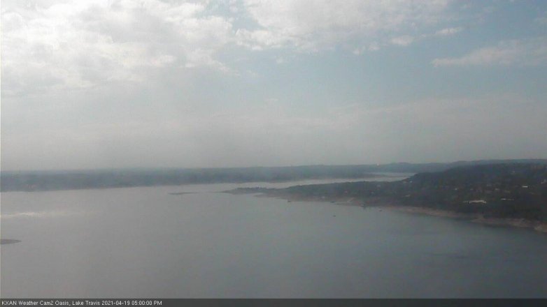 Lake Travis webcam, April 19, 2021 5:00 PM CT