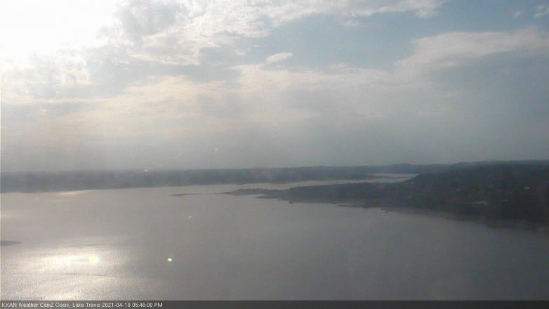 Lake Travis webcam, April 19, 2021 5:45 PM CT