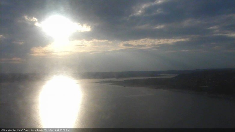 Lake Travis webcam, April 19, 2021 7:00 PM CT