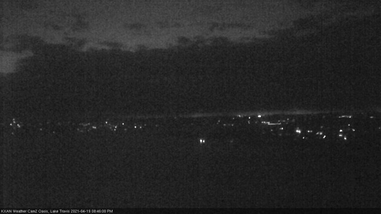 Lake Travis webcam, April 19, 2021 8:45 PM CT