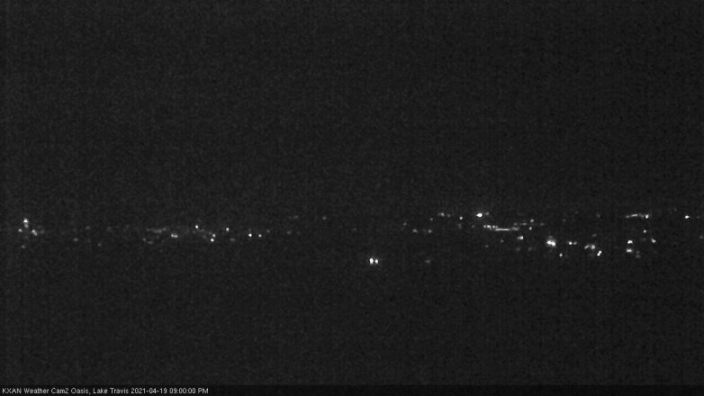 Lake Travis webcam, April 19, 2021 9:00 PM CT
