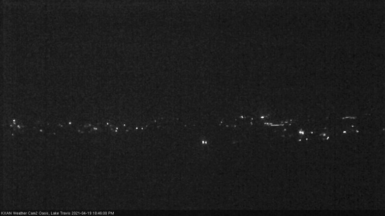 Lake Travis webcam, April 19, 2021 10:45 PM CT