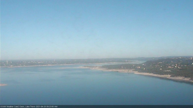 Lake Travis webcam, April 20, 2021 9:25 AM CT