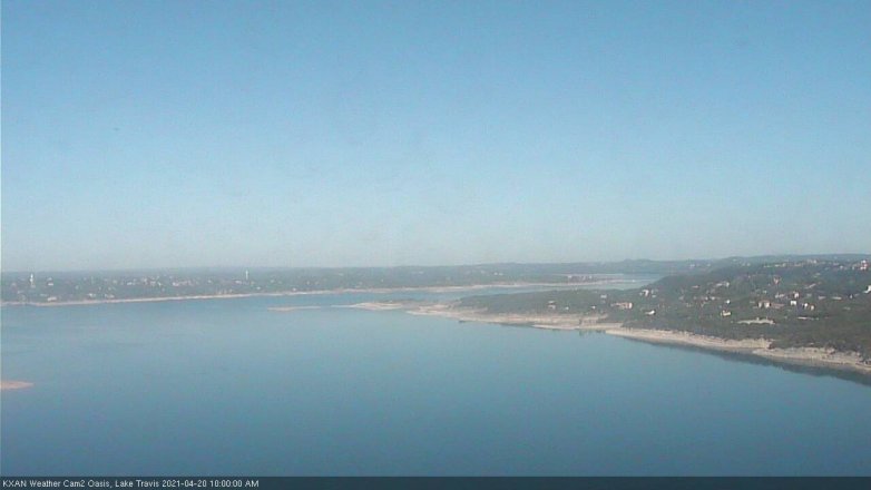 Lake Travis webcam, April 20, 2021 10:00 AM CT