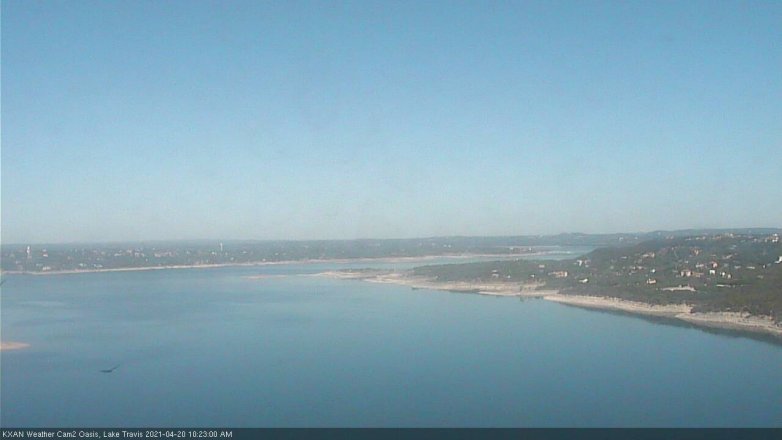 Lake Travis webcam, April 20, 2021 10:25 AM CT