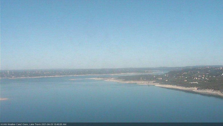 Lake Travis webcam, April 20, 2021 10:45 AM CT