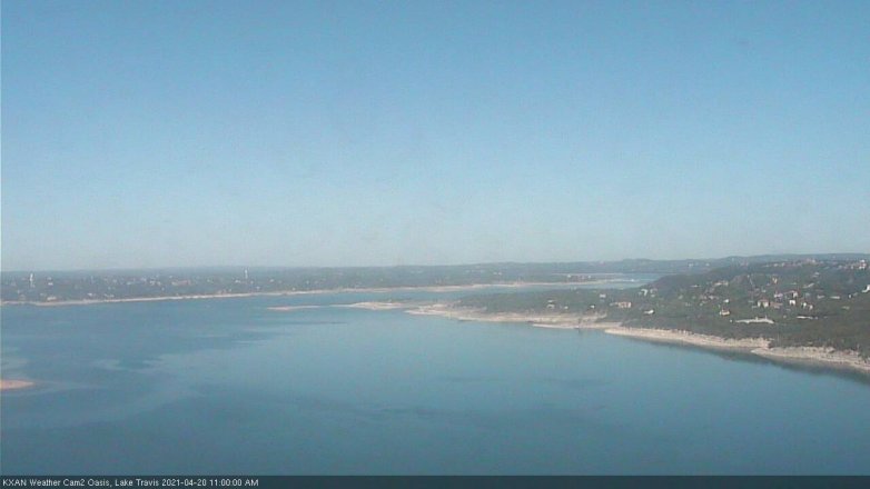 Lake Travis webcam, April 20, 2021 11:00 AM CT